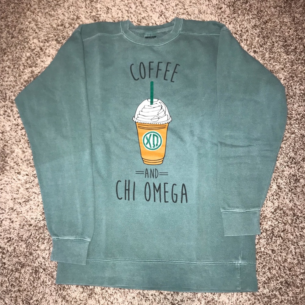 Coffee and Chi O sweatshirt